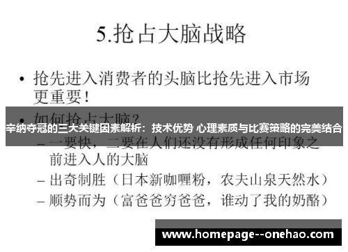 辛纳夺冠的三大关键因素解析：技术优势 心理素质与比赛策略的完美结合